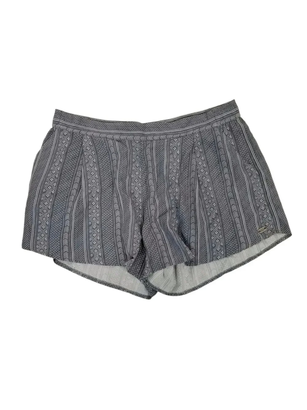 Carve Designs Women's Dusty Blue Bandana Print Shorts Pockets Size Large